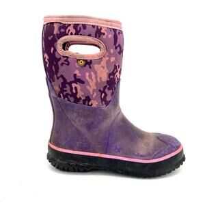 Bogs K Youth Winter Rain Snow Boots EU35/US3 Grasp Neo Camo Purple Waterproof